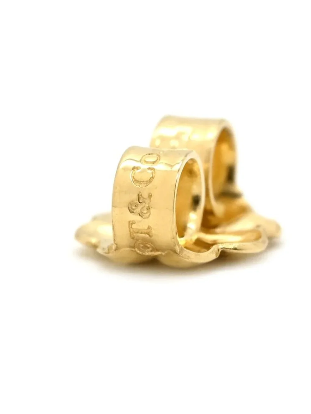 Tiffany & Co Earrings T Smile Mini Diamond Yellow Gold 18k